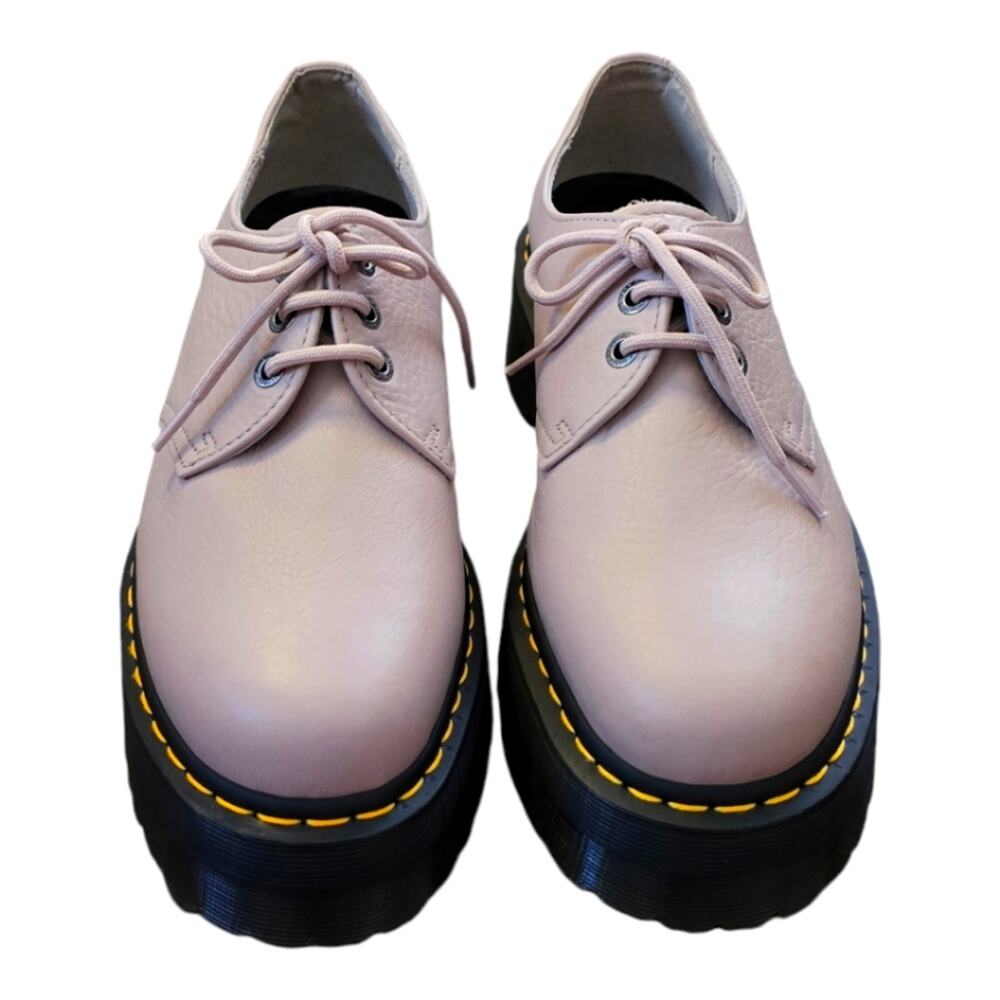Dr. Martens‎ 1461 Quad leather derby Platform Oxfords Beige Men's Shoes Size 10 - Picture 6 of 12